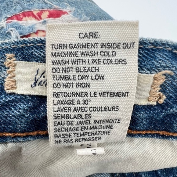 Denim & Supply Ralph Lauren Vintage Cut Off Patched Jean Shorts Size 27 Women's - Picture 6 of 6